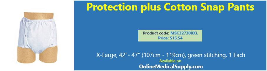 Protection Plus Cotton Snap Pants