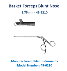 Basket forceps blunt nose